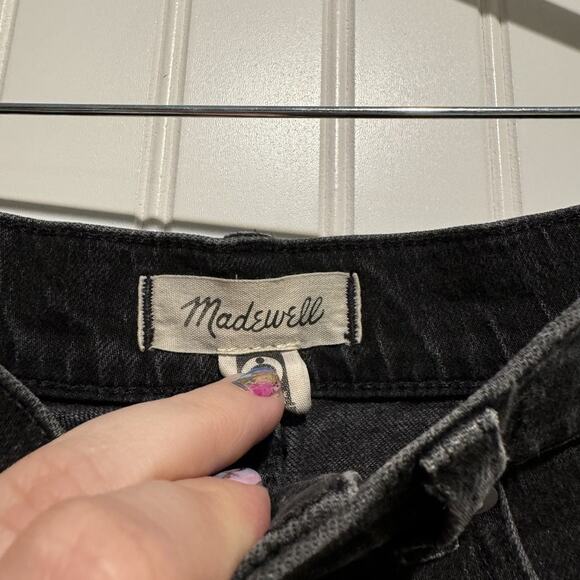 Madewell 90s Straight Leg Jeans Black Denim Size 26 - Picture 4 of 7